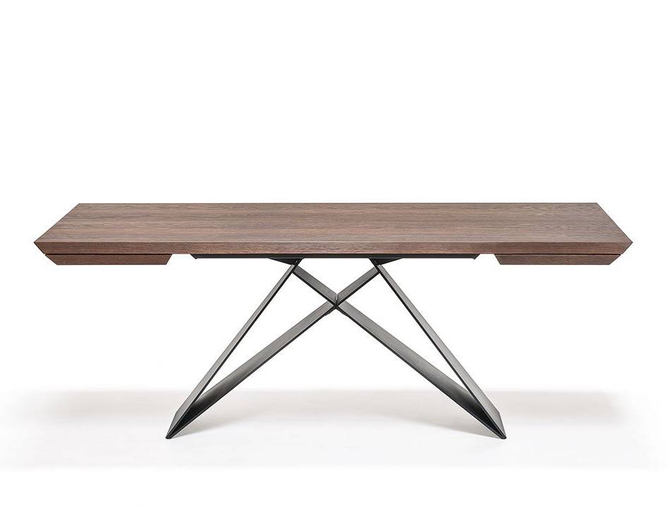 Premier Wood Drive Dining Table - 78"W - Euro Living Furniture